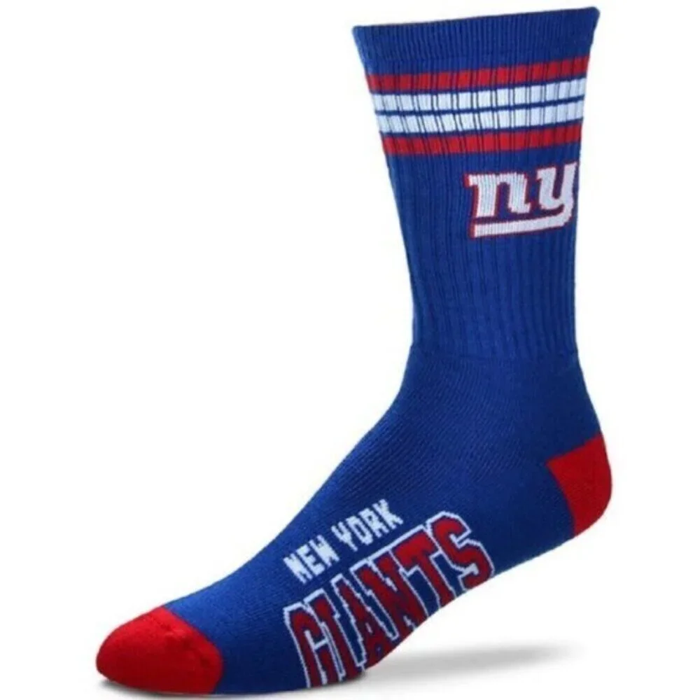 New York Giants Socks Football NFL Team Apparel Size Youth Blue Red White